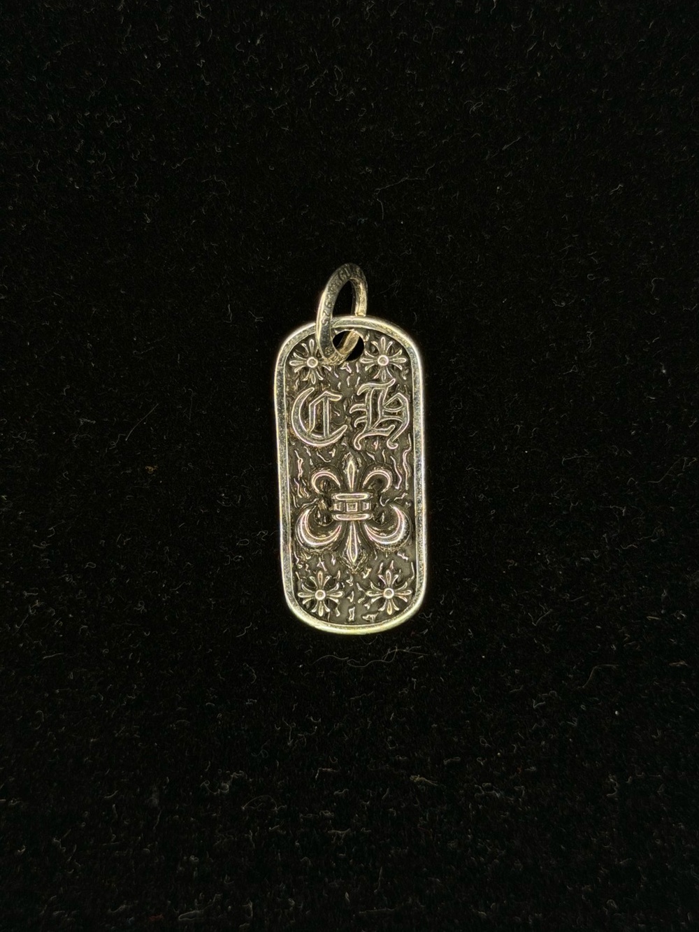 Chrome Hearts Le Flur CH Floral Dog Tag Prndant